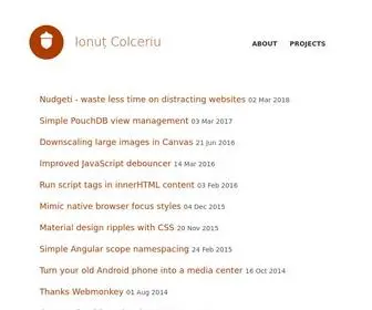 Ghinda.net(Web work by Ionuț Colceriu) Screenshot