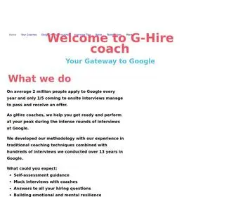 Ghire.coach(Google Interview Coaching) Screenshot