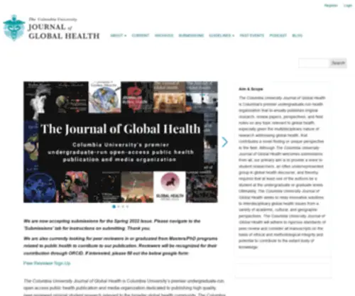 Ghjournal.org(The Columbia University Journal of Global Health) Screenshot