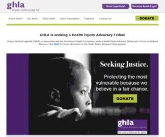 Ghla.org(The Greater Hartford Legal Aid Web Site) Screenshot