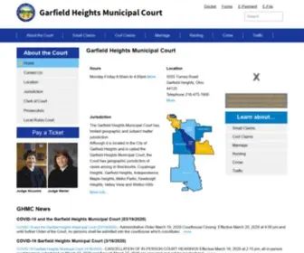 GHMC.org(Garfield Heights Municipal Court) Screenshot