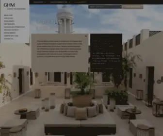 GHmhotels.com(GHM Luxury Hotels & Resorts) Screenshot
