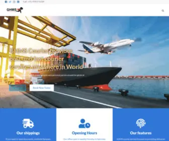 GHMscourier.com(GHMS Courier) Screenshot