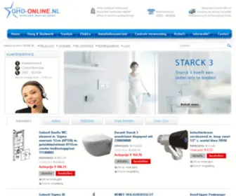 Gho-Online.nl(Online kopen Sanitair) Screenshot