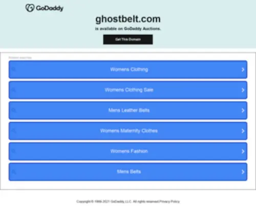 Ghostbelt.com(Ghostbelt) Screenshot