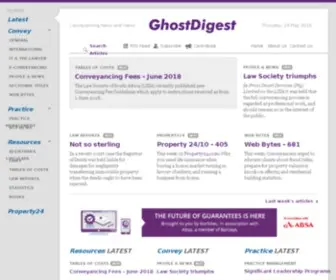 Ghostdigest.com(Conveyancing News & Views) Screenshot