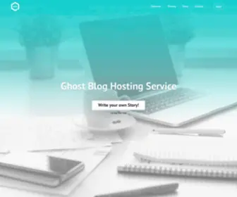 Ghosted.it(Ghost Blog Hosting Service) Screenshot