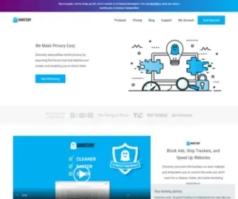 Ghostery.com(Take back control of your online privacy with Ghostery. The #1 privacy suite) Screenshot