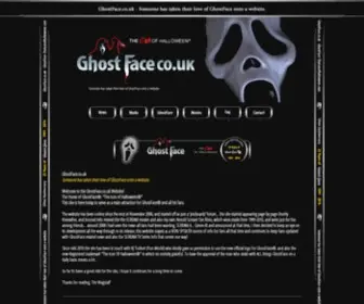 Ghostface.co.uk(The Site of GhostFace®) Screenshot