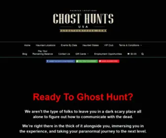 Ghosthuntsusaexclusive.com(Ghost Hunts USA) Screenshot