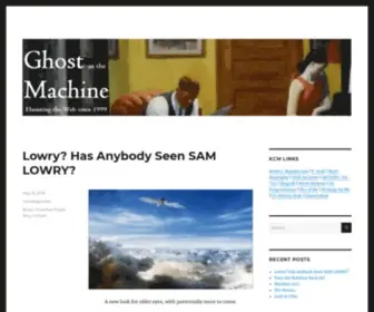 Ghostinthemachine.net(Haunting the Web Since 1999) Screenshot
