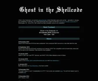 Ghostintheshellcode.com(Ghost in the Shellcode) Screenshot