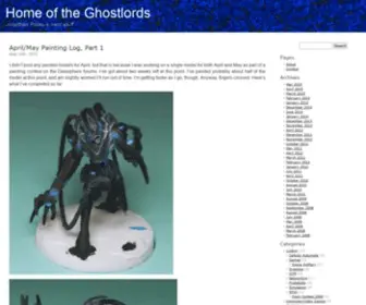 Ghostlords.com(Home of the Ghostlords) Screenshot