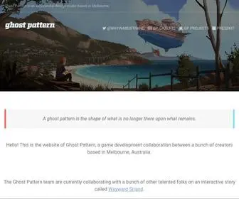 Ghostpattern.net(A ghost pattern) Screenshot