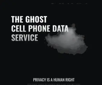 Ghostphonedata.com(The Ghost Cell Phone Data Service) Screenshot