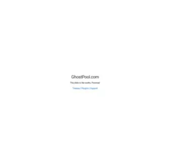 Ghostpool.com(Just another WordPress site) Screenshot