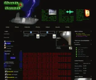 Ghostsnhaunts.com(Ghosts and Haunts) Screenshot