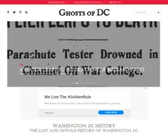 Ghostsofdc.org(Washington DC history) Screenshot