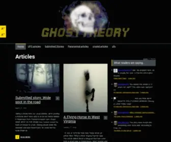 Ghosttheory.com(Ghost Theory) Screenshot
