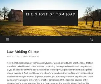 Ghosttomjoad.com(The Ghost of Tom Joad) Screenshot