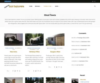 Ghosttownexplorers.org(Explore Real California Gold Mines) Screenshot