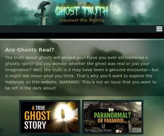 Ghosttruth.com(Ghost Truth) Screenshot