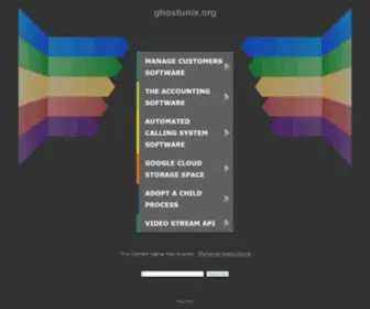 Ghostunix.org(ghosTunix) Screenshot