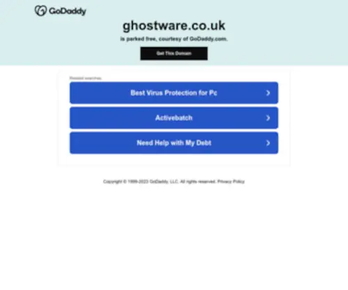 Ghostware.co.uk(Domain name registration) Screenshot