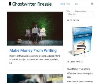 Ghostwriterfiresale.com(Ghostwriter Firesale) Screenshot