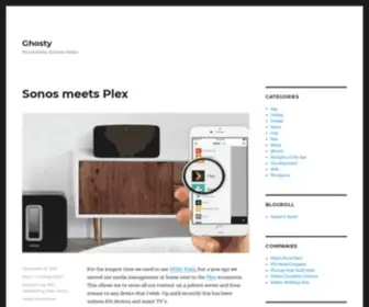 Ghosty.co.uk(Personal blog of Simon Yeldon) Screenshot