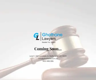 Ghothane.com.au(Ghothane Lawyers) Screenshot