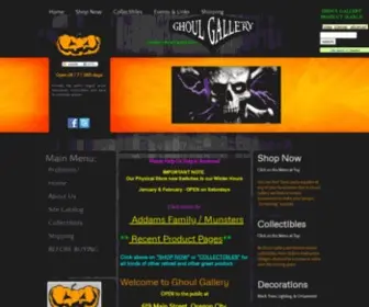 Ghoulgallery.com(Ghoul Gallery Halloween Webstore) Screenshot