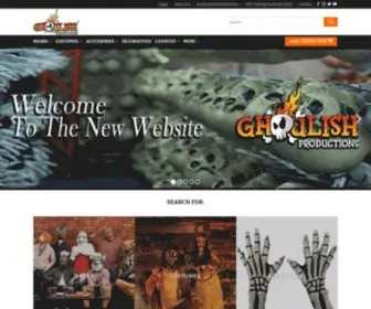 Ghoulishproductions.com(Ghoulish Productions) Screenshot