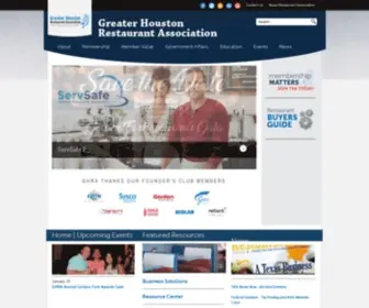 Ghra.com(The Texas Restaurant Association) Screenshot