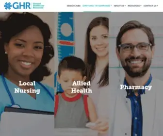 Ghresources.com(General Healthcare Resources) Screenshot