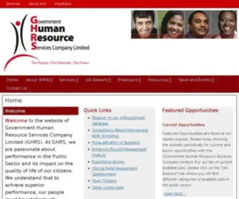 GHRS.gov.tt(Government Human Resource Services Co Ltd) Screenshot
