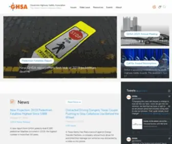 Ghsa.org(Governors Highway Safety Association) Screenshot