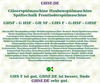 GHSF.de(Gläserspülmaschine) Screenshot