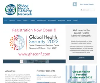 GHSN.org(Global Health Security Network) Screenshot