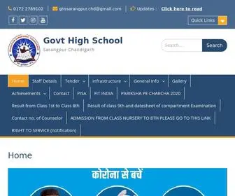 GHssarangpur.org(Sarangpur Chandigarh) Screenshot