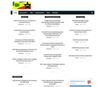 GHstudents.com(Ghana Students Education Portal) Screenshot