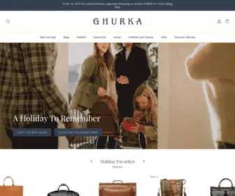 Ghurka.com(Luxury Leather Goods and Accessories Since 1975) Screenshot