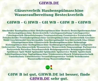 GHWB.de(Gläserverleih) Screenshot