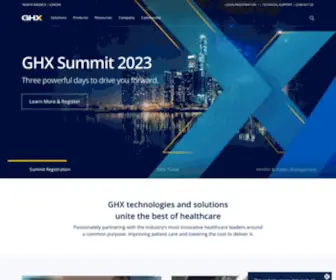 GHX.com(At Global Healthcare Exchange (GHX)) Screenshot