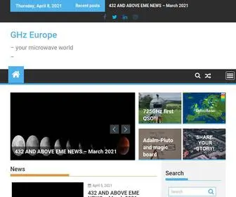 GHZ-Europe.com(GHz Europe) Screenshot