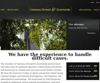 GHZ-Law.com(Gammon, Howard & Zeszotarski) Screenshot