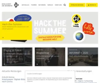 GI-EV.de(Startseite ) Screenshot
