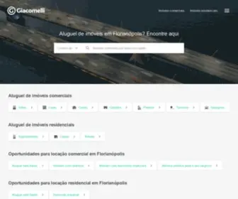 Giacomelli.com.br(Imobiliária Florianópolis para aluguel de imóveis) Screenshot
