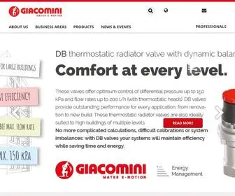 Giacomini.com(Giacomini S.p.A) Screenshot