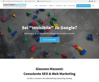 Giacomomazzoni.it(Consulente SEO e Web Marketing) Screenshot